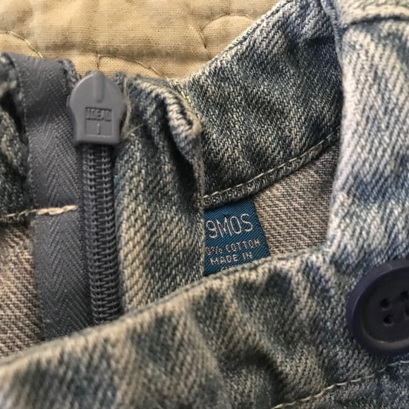 GREENDOG girls denim dress size 6-9 months - Picture 3 of 5